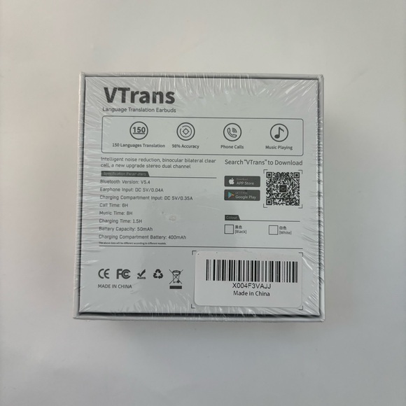 VTrans AI Language Translation Earbuds - Picture 2 of 4